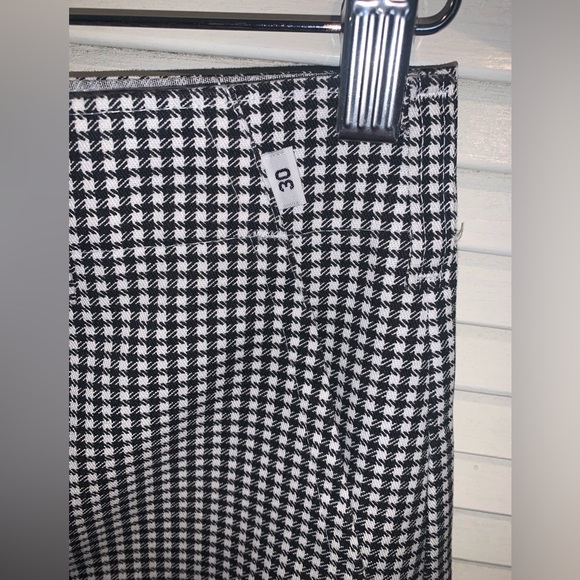 Kitchen Basix White and black checkered Pants size 30 - Picture 3 of 11